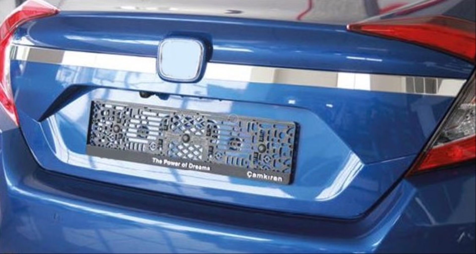 FOR CIVIC 2016-2021  TAILGATE UPPER TRIM COVER DAR