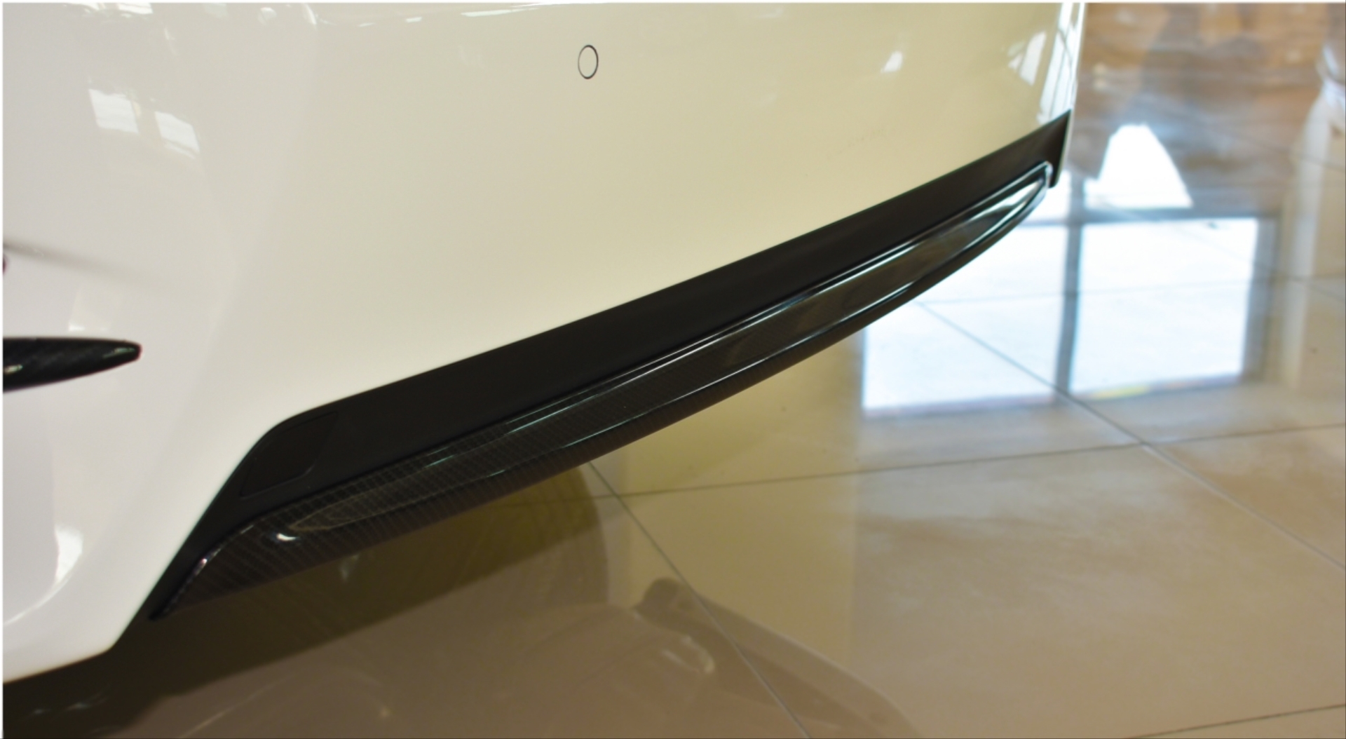 FOR CIVIC 2016-2021  REAR BUMPER LOWER TRIM - CARBON COLOR 