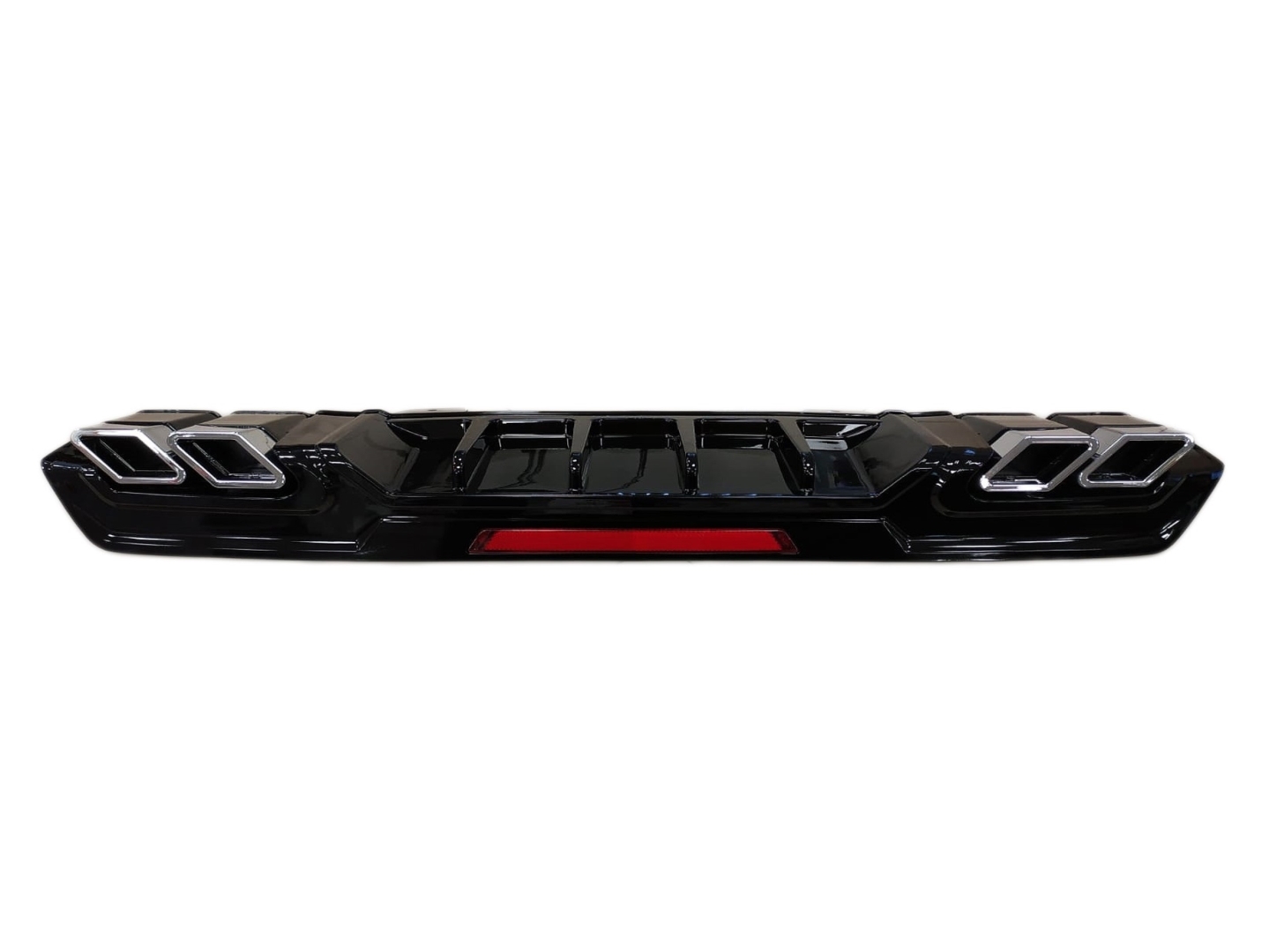 FOR CIVIC 2016-2021  DIFFUSER SQUARE EXHAUST  GLOSS BLACK (BRIGHT BLACK)  