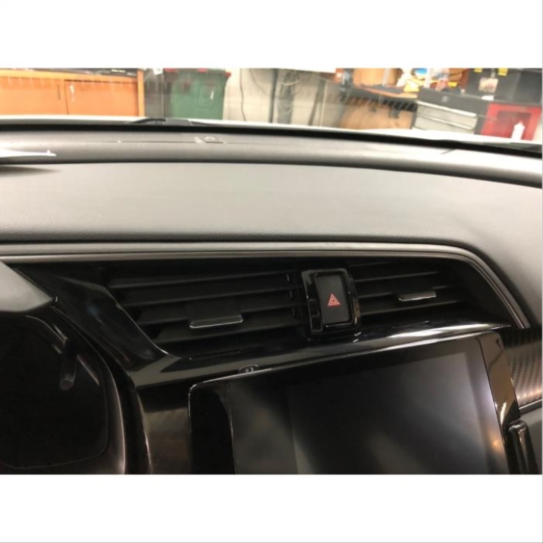 FOR CIVIC 2016-2021  AIR VENT  TRIM COVER 3 PCS GLOSS BLACK (BRIGHT BLACK) 