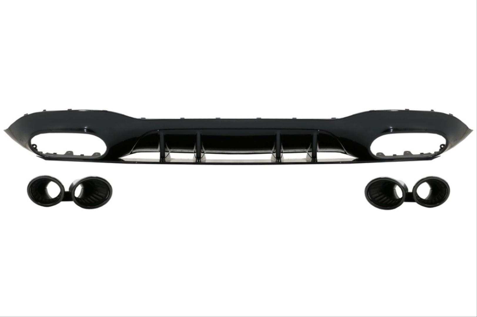 W177 SEDAN 2019+ DIFFUSER & EXHAUST SET - WITH BLACK EXHAUST