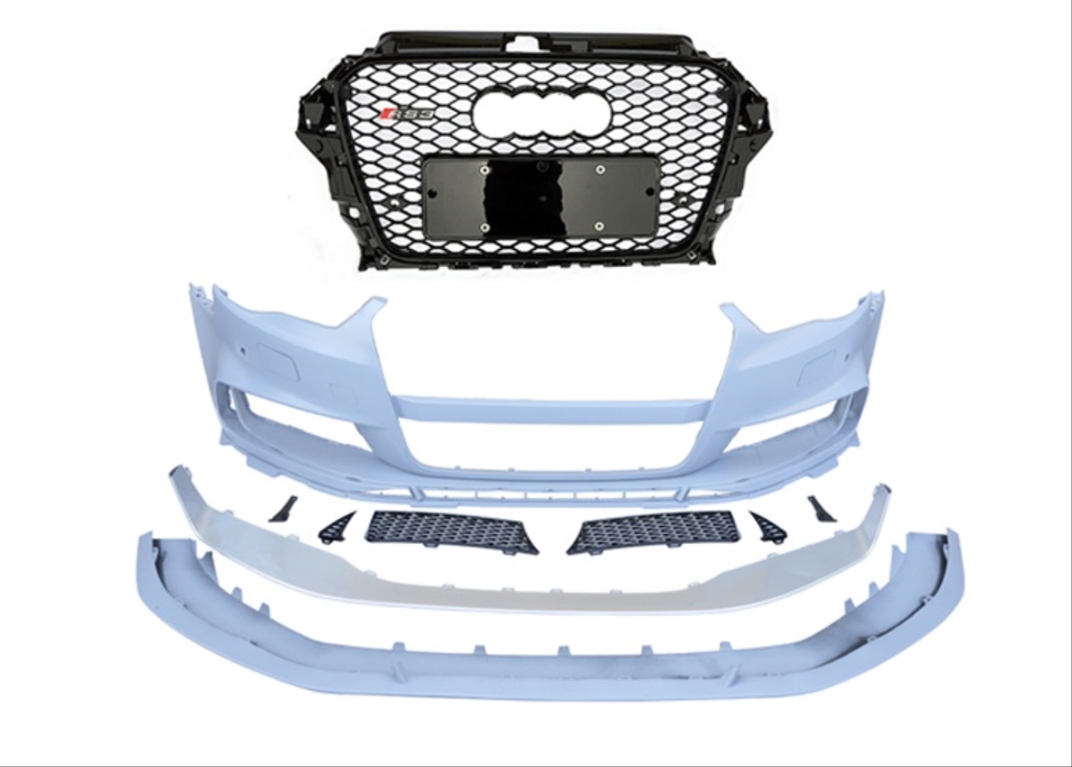  A3 2013-2016  RS3 FULL FRONT BUMPER   & GRILLE  SET (SEDAN)