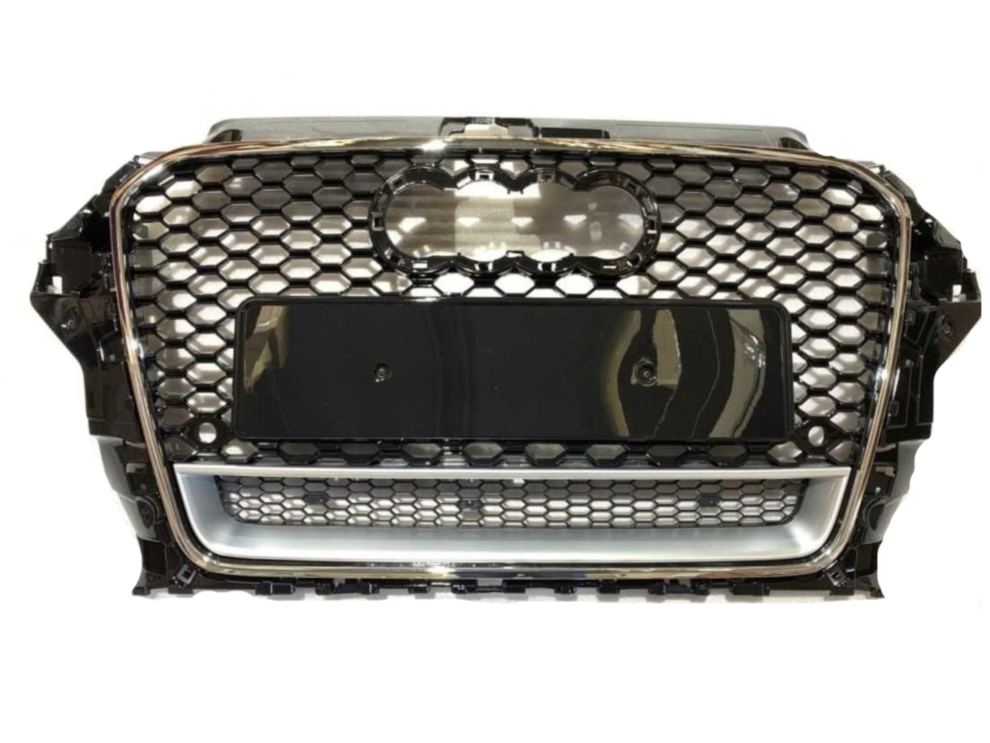  A3 2013-2016  GRILLE  RS3 - CHROME FRAME  - QUATRO LETTER 