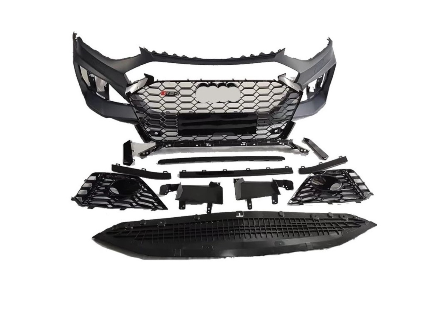  A4 2019-2021  RS4 FRONT BUMPER   GRILLE SET 