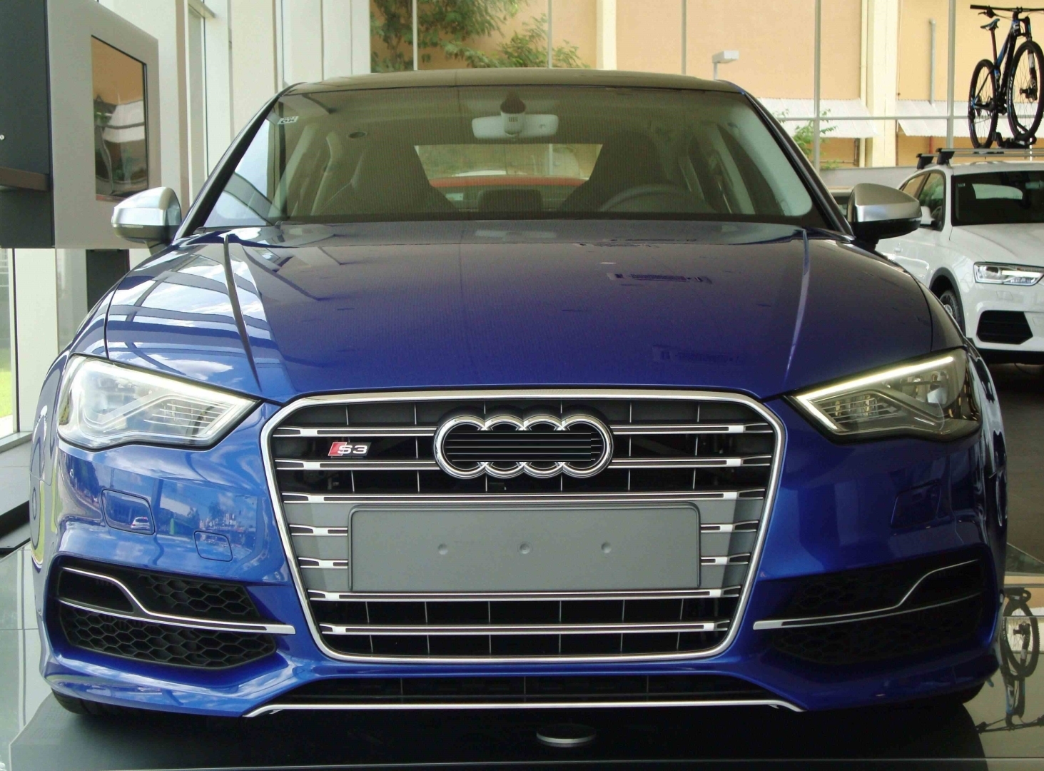 A3 2013-2016  S3 FRONT BUMPER   GRILLE SET  (SEDAN) (WITH FOG LAMP HOLE TYPE ) 