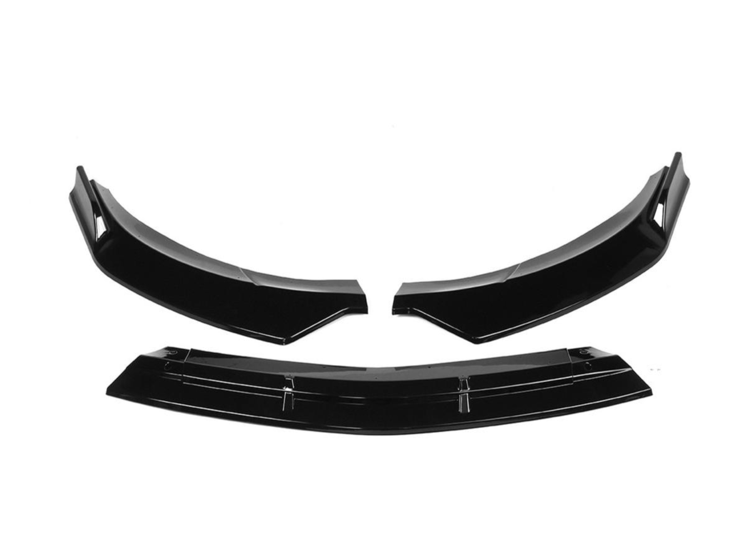 W117 CLA  CLA (2013-2019) FRONT LIP  - GLOSS BLACK  (BRIGHT BLACK)   