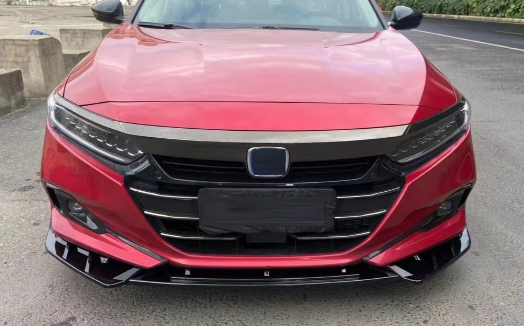  ACCORD 2021+ FRONT LIP  (BRIGHT BLACK) 