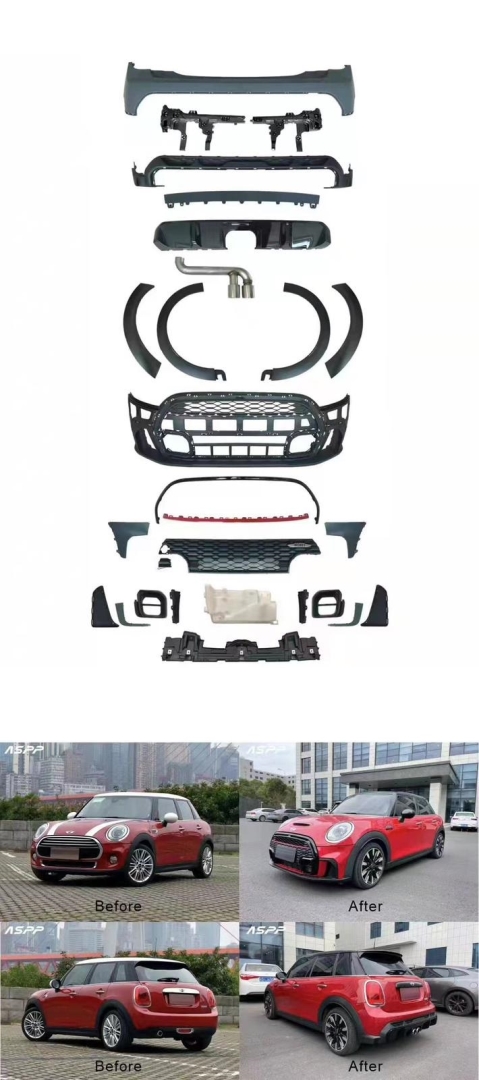 COOPER F55  (4 KAPI) JCW BODY KIT - LCI  LOOKING  FULL SET
