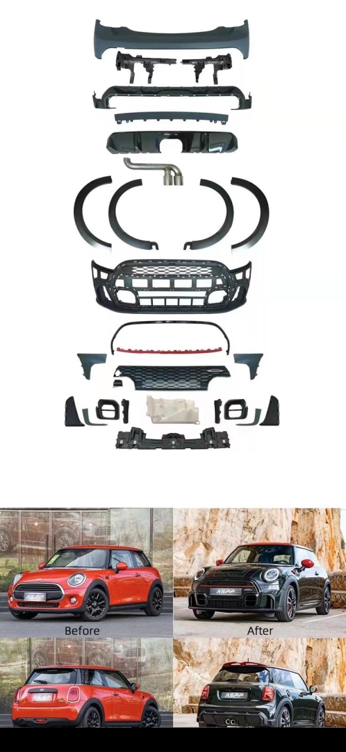 COOPER F56  (2 KAPI) JCW BODY KIT - LCI  LOOKING  FULL SET
