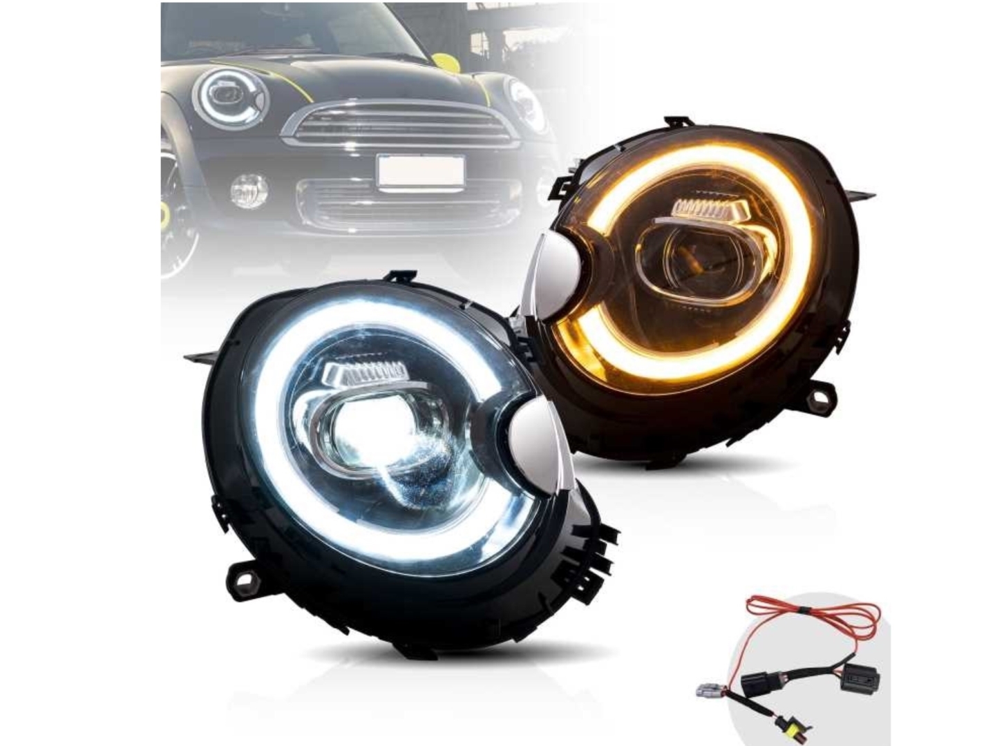 MINI COOPER ICIN LED HEADLIGHT  ( 2007-2013) 