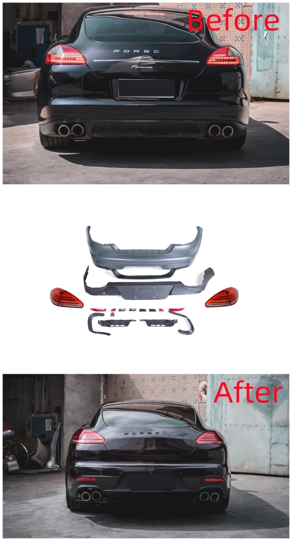 Panamera 970.1 upgrade 970.2 rear bumper  & taillight.
