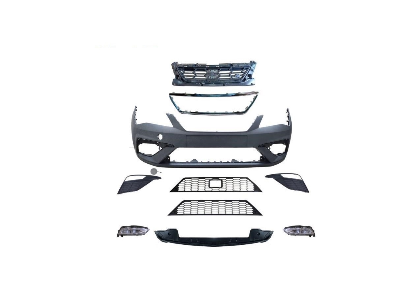  LEON 2018-2020 FR  FRONT BUMPER   GRILLE SET(FOG LAMP) 